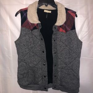 Large Check & Stripe Buffalo Plaid Vest